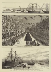 Der Prinz und die Prinzessin von Wales in Liverpool